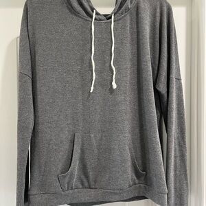 Brandy Melville Gray Pullover Hooded Sweatshirt